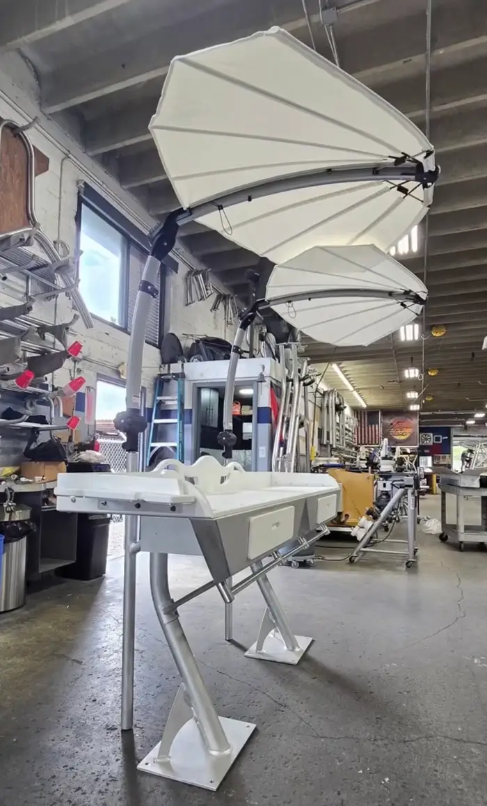 Manta Shade — marine aluminum work by DCG Welding, photo 12