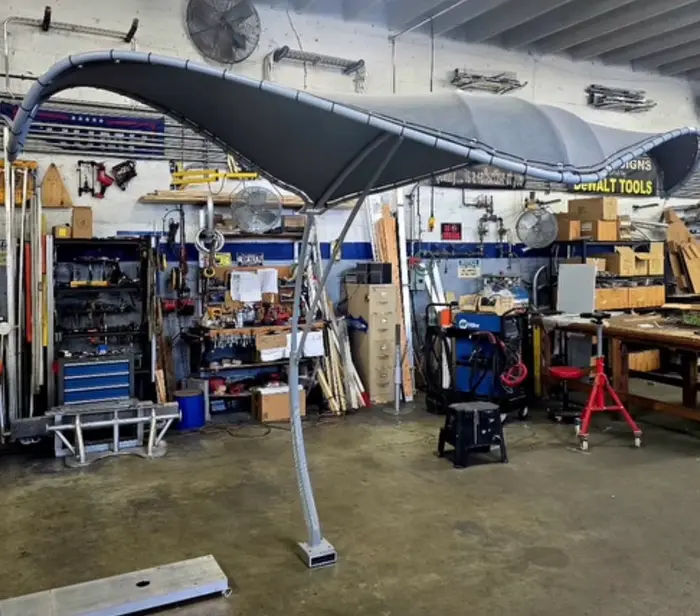 Manta Shade — marine aluminum work by DCG Welding, photo 23